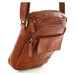 Pánská kožená taška přes rameno Mazzini VS24 camel