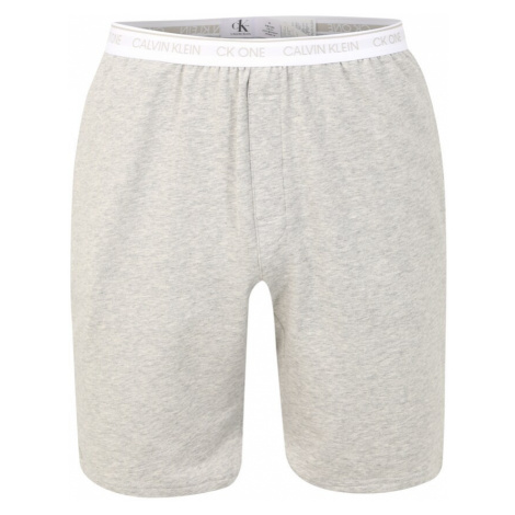 Calvin Klein Underwear Pyžamové kalhoty šedý melír / bílá | Modio.cz