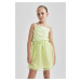 DEFACTO Girl's Flexible Waisted Tulle Skirt