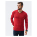 Červený pánský basic svetr Ombre Clothing