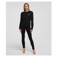 Pyžamo - set karl lagerfeld t-shirt & leggings travel set černá
