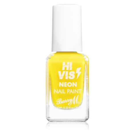 Barry M Hi Vis Neon lak na nehty odstín Yellow Flash 10 ml