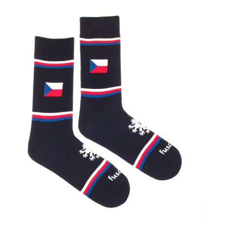 Ponožky Česká vlajka Fusakle