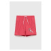 Dětské plavkové šortky Calvin Klein Jeans růžová barva