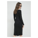 Šaty Hollister Co. černá barva, mini