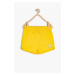 Koton Yellow Baby Girl Glitter Detailed Shorts