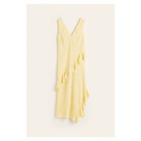 H & M - Volánkové šaty - žlutá