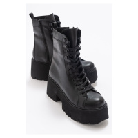 LuviShoes Morton Black Skin Women's Boots
