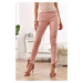 Push up stylové džíny špinavě růžové