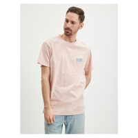 Světle růžové pánské tričko Guess Back Mirage