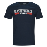Jack & Jones JJECORP LOGO TEE SS O-NECK Tmavě modrá