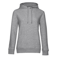 B&C Dámská mikina pře hlavu WW02Q Heather Grey