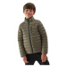 4F JUNIOR-DOWN JACKET-JAW23TDJAM220-44S-OLIVE Zelená