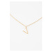 DEFACTO Women&#39;s V Letter Gold Necklace