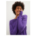 Bonprix BPC SELECTION svetr s ozdobnými zády Barva: Fialová, Mezinárodní