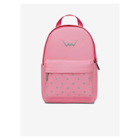 Růžový dámský puntíkovaný batoh VUCH Barry Pink
