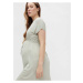 Světle zelené pruhované těhotenské šaty se zavazováním Mama.licious Alison