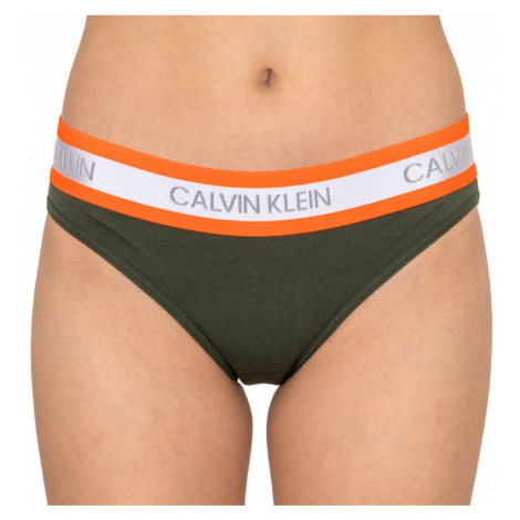 Dámské kalhotky Calvin Klein zelené (QF5460E-FDX)