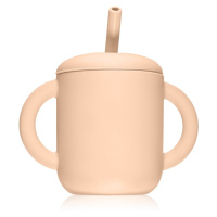 Mushie Training Cup with Straw hrnek s brčkem Blush 175 ml