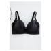 Trendyol Curve Black Side-Lifting Heart Accessory Plus Size Bra