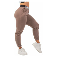 Nebbia Iconic Mid-Waist Sweatpants Brown Fitness kalhoty