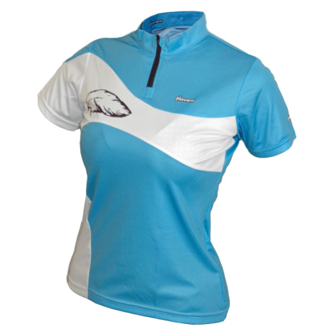 HAVEN Cyklistický dres s krátkým rukávem - COMTESS - modrá/bílá