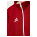 Dětská mikina adidas Performance H57563 červená barva, hladká