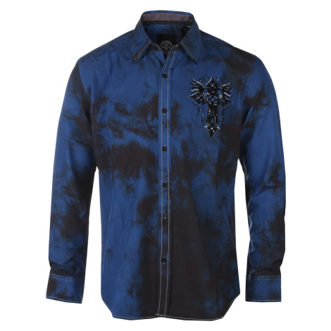 košile pánská AFFLICTION - NAPLES - DARK BLUE