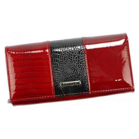 Krásná dámská kožená peněženka Cavaldi Cadience, červená