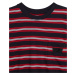 Černé pánské pruhované tričko Levi's® Stay Loose Graphic PKT T Strip