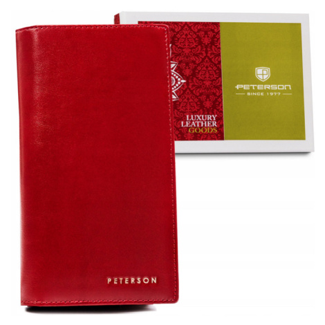Velká, kožená dámská peněženka s magnetem Peterson
