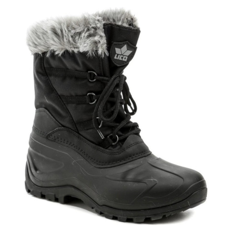 Lico 730038 Merthe černé dámské zimní boty Černá