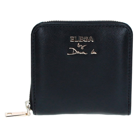 ELEGA by Dana M Malá zipová peněženka Contrast černá saffiano/zlato