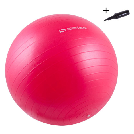 Gymnastický míč Sportago Anti-Burst 75 cm, včetně pumpičky - červená