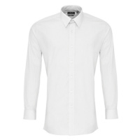 Premier Workwear Pánská košile s dlouhým rukávem PR204 White