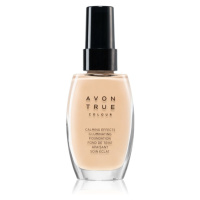 Avon True Colour zklidňující make-up pro rozjasnění pleti odstín Almond 30 ml