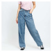 Džíny Urban Classics Ladies High Waist 90'SWide Leg Denim Pants Blue