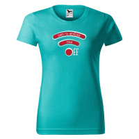 DOBRÝ TRIKO Dámské tričko s vtipným potiskem Jsem OFF Barva: Emerald
