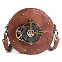 Kulatá kabelka ve tvaru hodinek
