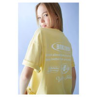 DEFACTO Oversize Fit Crew Neck Printed Short Sleeve T-Shirt