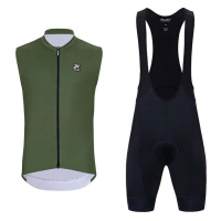 HOLOKOLO dres bez rukávů a krátké kalhoty - AIRFLOW - zelená/černá