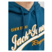 Modrá pánská mikina s kapucí Jack & Jones Logo