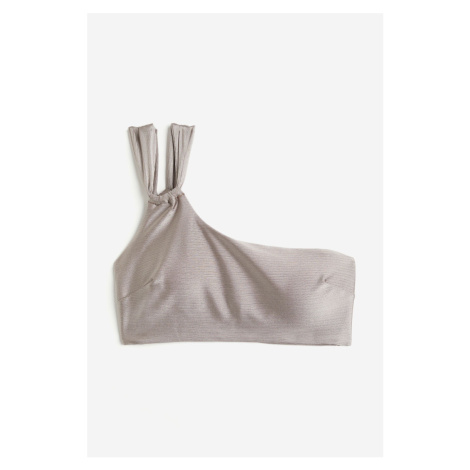 H & M - Vyztužená bikinová podprsenka's jedním ramínkem - šedá H&M