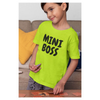 MMO Chlapecké tričko Mini boss Barva: Limetková