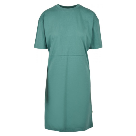 Ladies Organic Oversized Slit Tee Dress - paleleaf Urban Classics