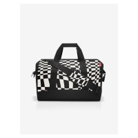 Bílo-černá vzorovaná cestovní taška Reisenthel Allrounder L Op-Art