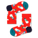 Happy Socks dětské ponožky Kids Snowman Sock červená