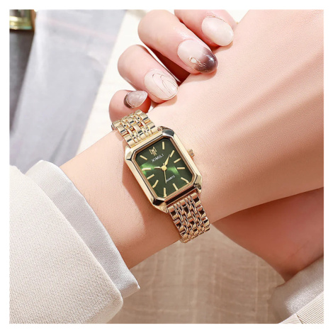 Dámské čtvercové hodinky – elegantní kovový ciferník