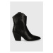 Westernové boty Answear Lab X limited collection NO SHAME dámské, černá barva, na podpatku