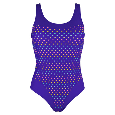 Nikola dámské jednodílné plavky s výztuží S1237 fialová Modera